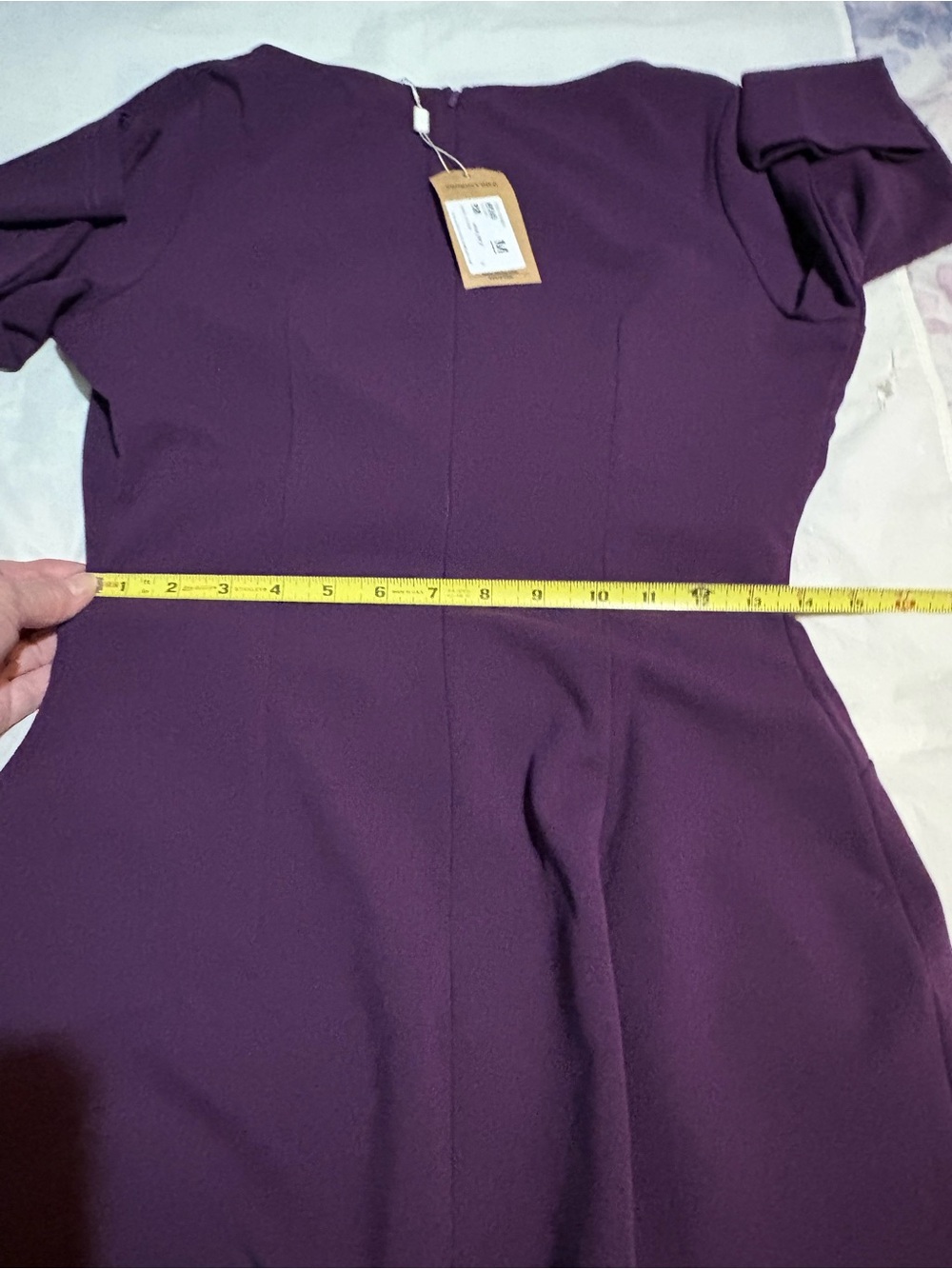 Aisize Vintage Redefined Ruched Dress with Side Ruffle - Picture 12 of 14